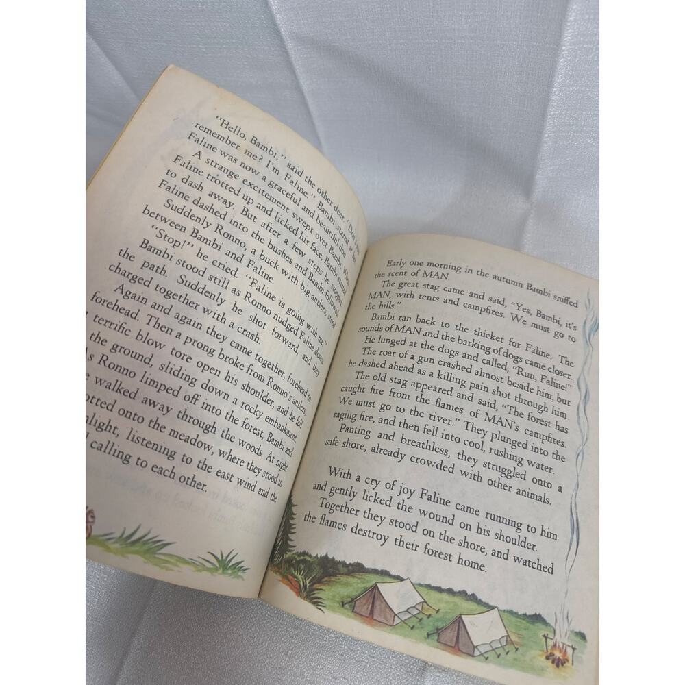 A Little Golden Book-Walt Disney's Bambi VINTAGE - Picture 5 of 6